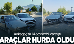 Kırkağaç’ta iki otomobil çarpıştı: 2 yaralı