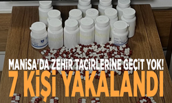 Manisa'da zehir tacirlerine geçit yok! 7 kişi yakalandı