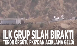 İlk grup silah bıraktı: Terör örgütü PKK'dan açıklama geldi