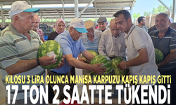 Kilosu 3 lira olunca Manisa karpuzu kapış kapış gitti: 17 ton 2 saatte tükendi