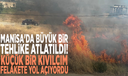 Manisa'da büyük bir tehlike atlatıldı! Küçük bir kıvılcım felakete yol açıyordu