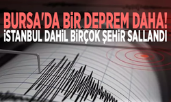 Bursa'da bir deprem daha! İstanbul dahil birçok şehir sallandı