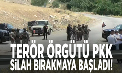Terör örgütü PKK, silah bırakmaya başladı