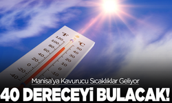 Manisa’ya Kavurucu Sıcaklıklar Geliyor: Sıcaklık 40 Dereceye Ulaşacak!