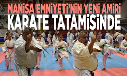 Manisa Emniyeti’nin yeni amiri karate tatamisinde