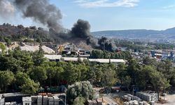 İzmir'de katı atık merkezinde yangın paniği