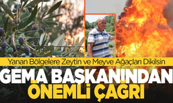 GEMA Başkanı Şener Kilimcigöldelioğlu: Yanan Bölgelere Zeytin ve Meyve Ağaçları Dikilsin