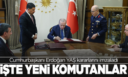 Cumhurbaşkanı Erdoğan YAŞ kararlarını imzaladı: İşte yeni komutanlar!