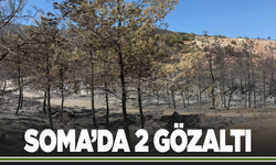 Soma’da orman yangınıyla mücadele devam ediyor