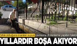 Yaralı Pınar kaynak suyu yıllardır boşa akıyor