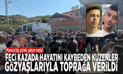 Manisa’da yürek yakan veda! Feci kazada hayatını kaybeden kuzenler gözyaşlarıyla toprağa verildi