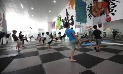 Çocukların spor heyecanı