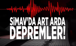 Simav'da art arda depremler!