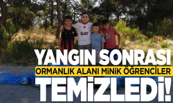 Yangın sonrası miniklerden örnek davranış