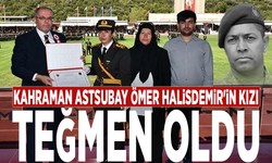Kahraman astsubay Ömer Halisdemir'in kızı teğmen oldu