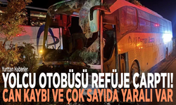 Yolcu otobüsü refüje çarptı: Can kaybı ve çok sayıda yaralı var