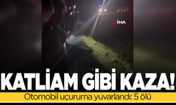 Otomobil uçuruma yuvarlandı: 5 ölü