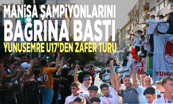 Manisa şampiyonlarını bağrına bastı: Yunusemre U17'den zafer turu