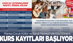 Manisa Çocuk Kültür ve Sanat Merkezi’nde Güz Dönemi Kurs Kayıtları Başlıyor