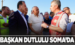 Başkan Dutlulu Soma'da