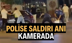 Polise saldırı anı kamerada