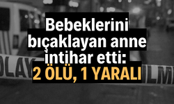 Bebeklerini bıçaklayan anne intihar etti: 2 ölü, 1 ağır yaralı