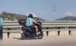 Kilometrelerce süren tehlikeli yolculuk kameraya yansıdı