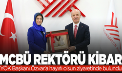 MCBÜ Rektörü Kibar'dan YÖK Başkanı Özvar'a hayırlı olsun ziyareti