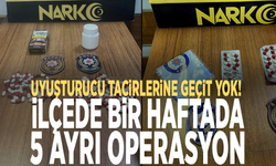Uyuşturucu tacirlerine geçit yok! İlçede bir haftada 5 ayrı operasyon