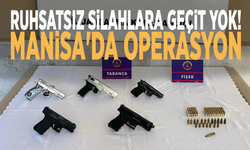 Ruhsatsız silahlara geçit yok! Manisa'da operasyon