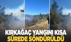 Kırkağaç’ta orman yangını kısa sürede kontrol altına alındı