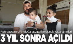 Doğal gaz patlamasında elleri kapanan çift  3 yıl sonra el ele tutuştu
