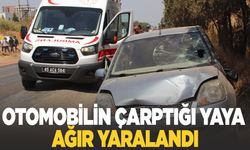 Turgutlu'da otomobilin çarptığı yaya ağır yaralandı