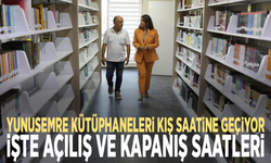 Yunusemre kütüphaneleri kış saatine geçiyor: İşte açılış ve kapanış saatleri