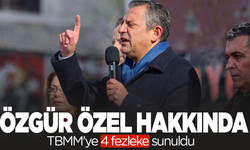 Özgür Özel hakkında TBMM'ye 4 fezleke sunuldu