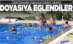 Yunusemre’de özel öğrenciler havuzun sefasını sürdü