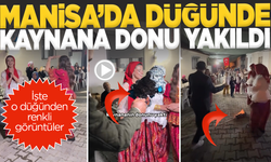 Manisa’da Düğünde Renkli Anlar: Kaynana Donu Yakma Geleneği gerçekleştirildi