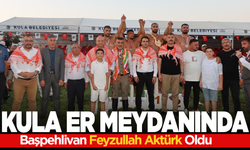 Kula Er Meydanı’nda Başpehlivan Feyzullah Aktürk Oldu