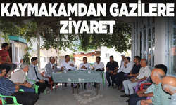 Kaymakam Bayram gazileri ziyaret etti