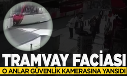 Fatih’te tramvay yayaya çarptı: O anlar güvenlik kamerasına yansıdı