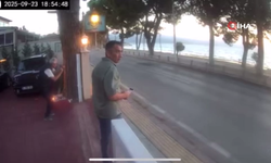 Kafeye silahlı saldırı kamerada