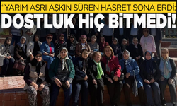 58 yıl sonra ilkokul öğretmenleriyle buluştular
