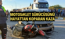 Feci kazada motosiklet sürücüsü hayatını kaybetti