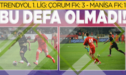 Manisa FK Çorum FK'ya kaybetti