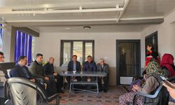 Kaymakamdan şehit polisin ailesine taziye ziyareti