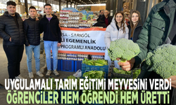 Uygulamalı tarım eğitimi meyvesini verdi: Öğrenciler hem öğrendi hem üretti