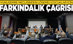 Yunusemre Meclisinden lösemili çocuklar için farkındalık çağrısı