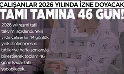 2026 yılı çalışanlar için adeta tatil fırsatlarıyla dolu bir yıl olacak