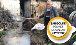 Sarıgöl’de pekmez yapımına hız verildi