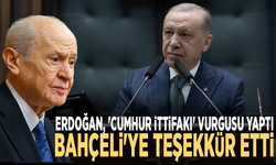 Erdoğan, 'Cumhur İttifakı' vurgusu yaptı: Bahçeli'ye teşekkür etti